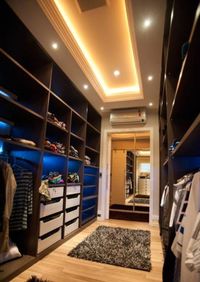 Большая открытая гардеробная комната с комбинированным наполнением Волгодонск